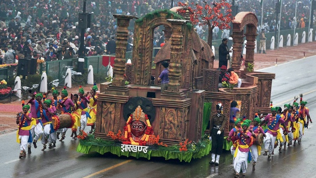 The Tableau of Jharkhand on Republic Day Parade 2015 