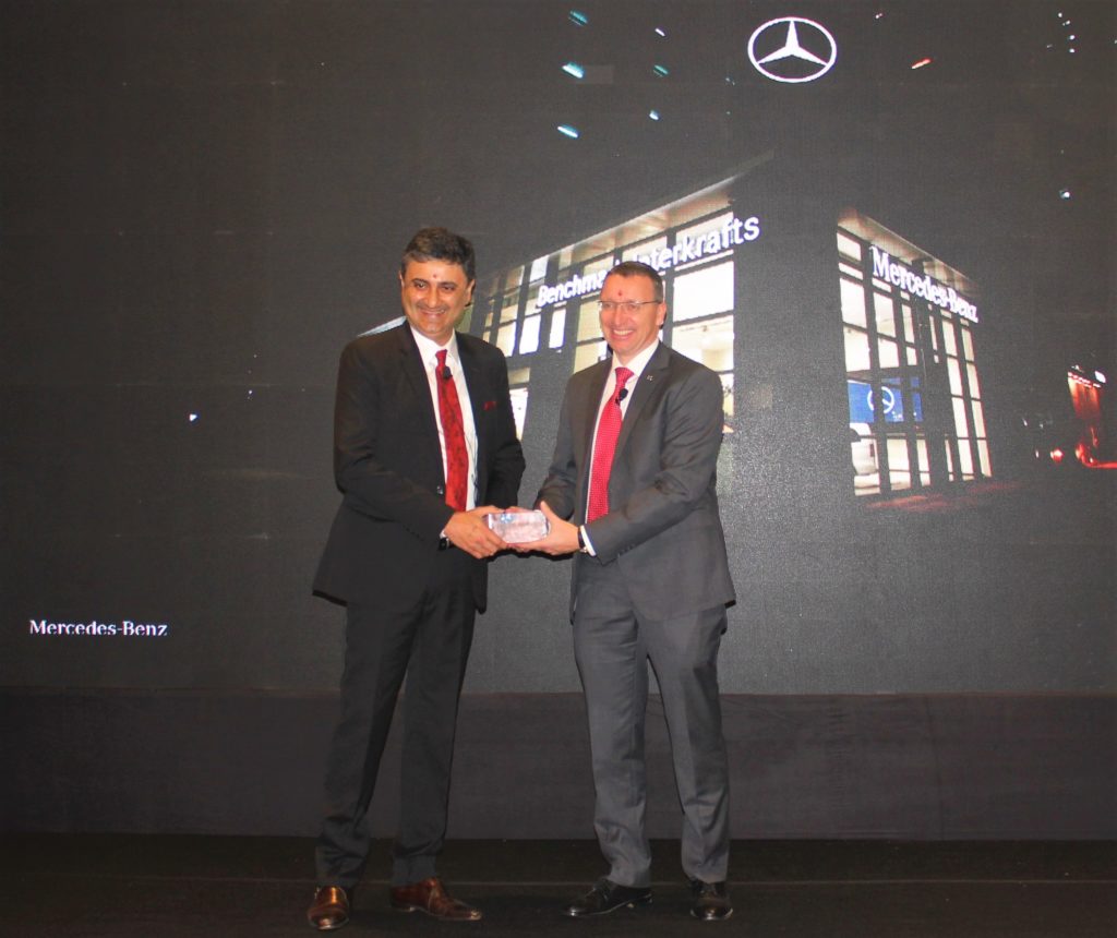 Mr. Martin Schwenk, Managing Director and CEO, Mercedes-Benz India and Mr. Sanjay Thakker, Chairman, Group Landmark at the inauguration of the world-class luxury dealership in Kolkata, West Bengal