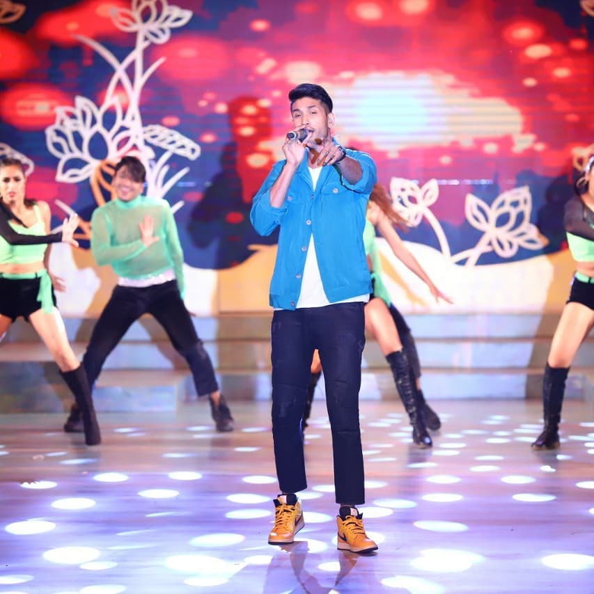 Arjun Kanungo performing at the East Zonal Crowning Ceremony of Fbb Colors Femina Miss India 2019 held at The Westin, Kolkata.