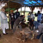 Modi Visiting Heritage Village NE – Iron Smith works