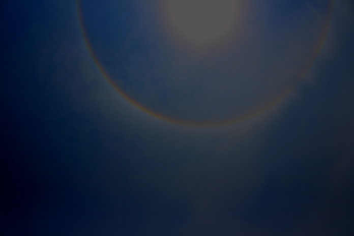 Sun Ring Or 22 Degree Halo