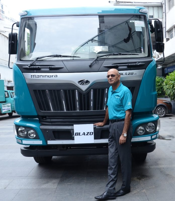 Nalin Mehta, Chief Executive Officer, Mahindra With Truck and Bus Division, BLAZO launch, Kolkata.