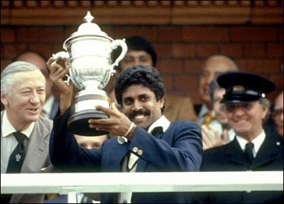 Kapil Dev With World Cup 1983