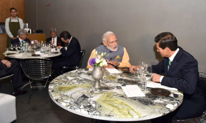 PM Modi - Mexico President Dining Out