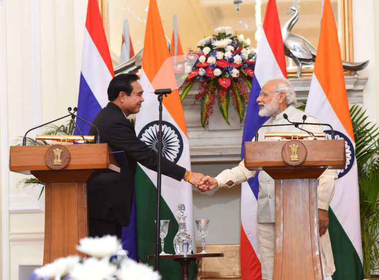 PM Modi with PM Thailand - Press Meet