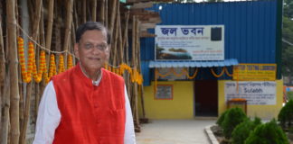 Padmabhusan Dr. Bindeshwar’s Pathak at the Rural Water Supply Project in North 24 Parganas.