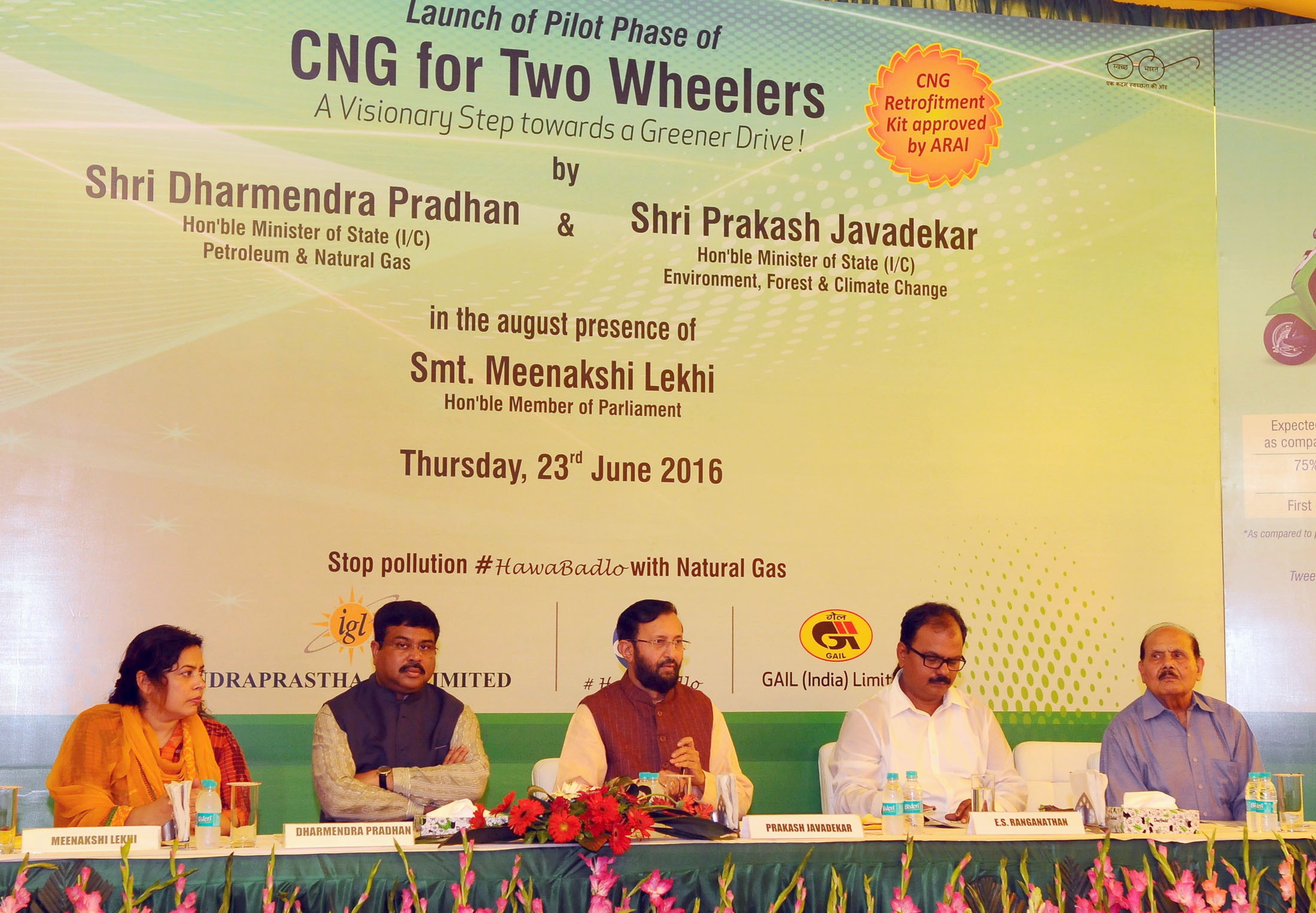 Two Weelers On CNG - India