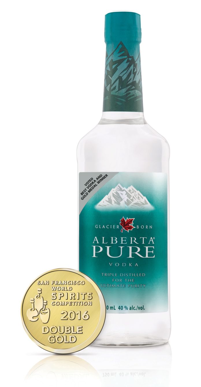 Alberta Distillers Ltd - Alberta Pure Vodka wins Double Gold at 2016 San Francisco World Spirits Competition