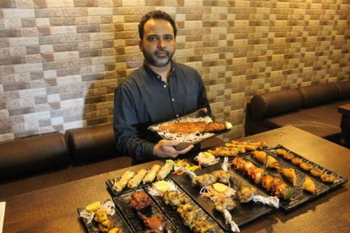 Asif Ahmed, Partner, Sanjha Chulha With His Quirky Kebabs.