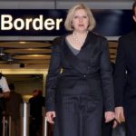 Britain’s Prime Minister David Cameron and Home Secretary Theresa May