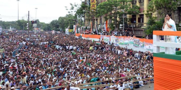 Huge participation of people in 21st July rally of Mamata Banerjee at Kolkata