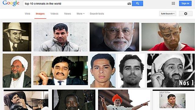 PM Modi - Google Criminal List