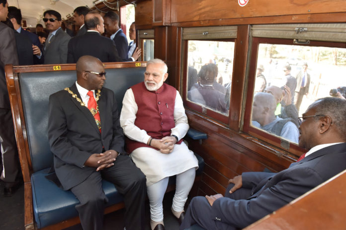 PM Modi in Gandhi Track of Railways - South Africa Train Tour