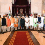 President Pranb Mukherjee  – With Council of Ministers of PM Modi