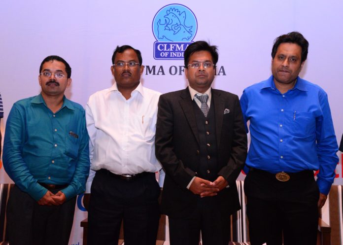 L to R: Dr. Dinesh Bhosale,Past Chairman CLFMA; Madan Mohan Maity, General Secretary of the West Bengal Poultry Federation; Amit Saraogi Chairman CLFMA; Sumit Sureka, State board president, West Bengal & East at CLFMA NS & AGM curtain raiser.