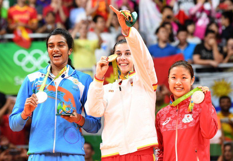 PV Sindhu Silver Medal in Badminton Rio Olympics 2016 - India