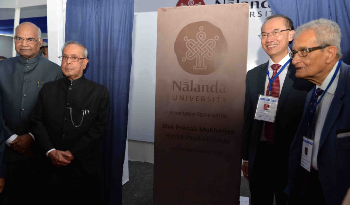President Pranab Mukherjee & Amartya Sen - Nalanda University
