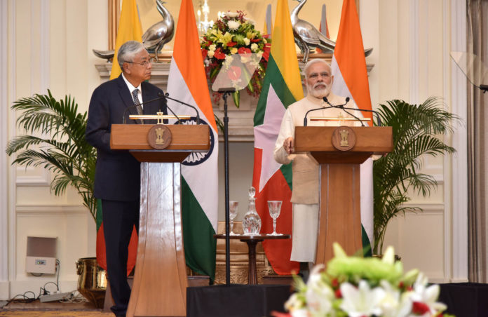 Prime Minister Modi with Myanmar President