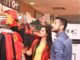 Celebs Priyanka Sarkar and Parambrata Chattopadhyay browsing ‘Shoppers Stop Sananda Pujor Bazar 2016’ at Forum Mall.