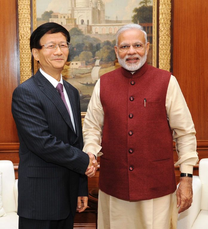 Mr. Meng Jianzhu calls on the Prime Minister, Shri Narendra Modi