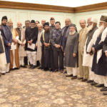 The Prime Minister, Shri Narendra Modi in a group photograph with the delegation of Muslim Ulemas, intellectuals and academicians, in New Delhi on January 19, 2017.