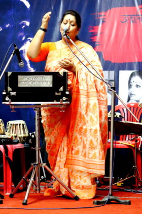 Jayati Chakraborty at High Land Park Club - Rabindra Jayanti 3