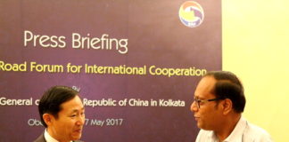 OBOR Press Meet - Consul General Ma Zhanwu at Kolkata