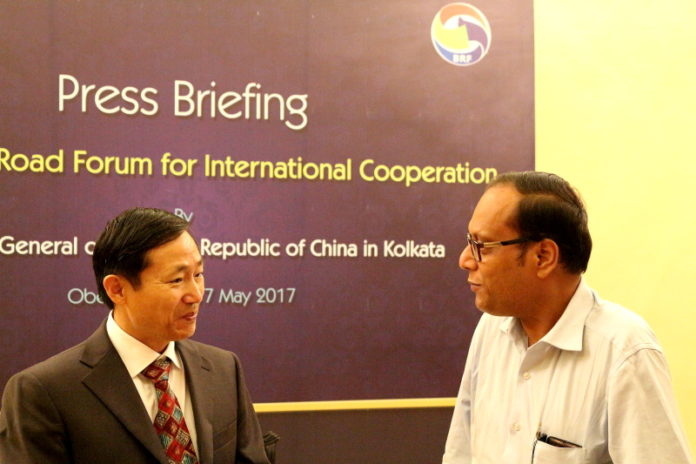 OBOR Press Meet - Consul General Ma Zhanwu at Kolkata