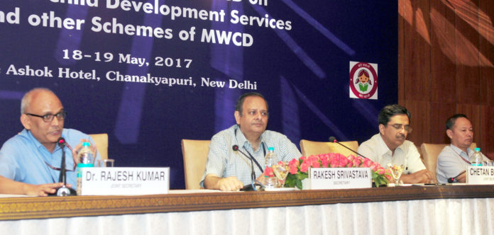 The Secretary, Ministry of Women and Child Development, Shri Rakesh Srivastava chairing the conference of State WCD Secretaries, in New Delhi on May 18, 2017.