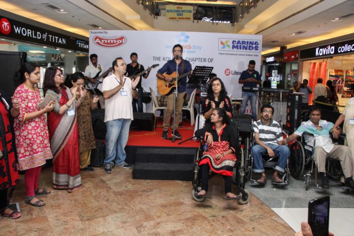 MSSI- Rupankar performing with MS affecteds at Mani Square