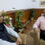 The President of Federation of Indian Chambers of Commerce and Industry (FICCI), Shri Pankaj R. Patel calling on the Minister of State for Development of North Eastern Region (I/C), Prime Ministers Office, Personnel, Public Grievances & Pensions, Atomic Energy and Space, Dr. Jitendra Singh, in New Delhi on June 23, 2017.