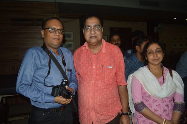 Suman Munshi,Biswajit Chakraborty & Antara at Sesh Chithi - Music Launch at Press Club