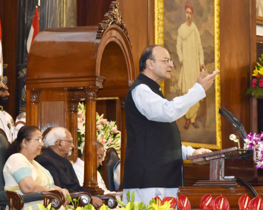 The Union Minister for Finance, Corporate Affairs and Defence, Shri Arun Jaitley addressing at the ceremony to launch the Goods &amp; Service Tax (GST), in Central Hall of Parliament, in New Delhi on June 30, 2017.