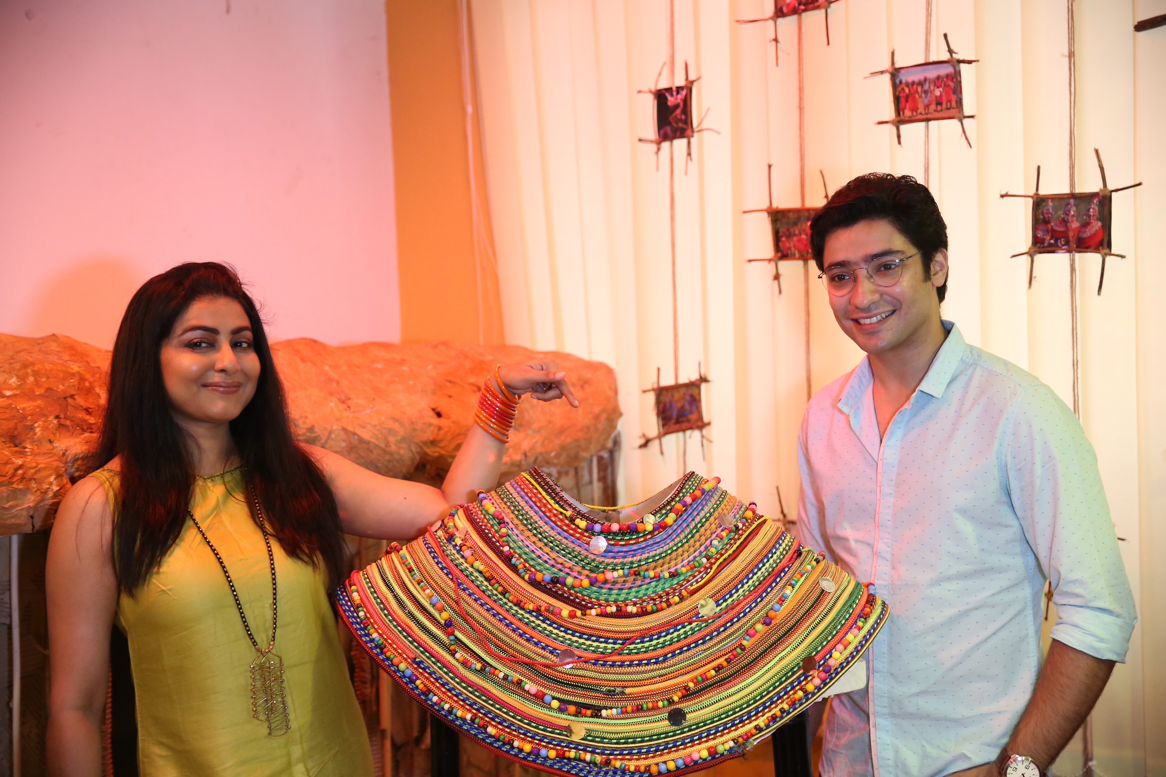 Gargi Roychowdhury and Gaurab Chakraborty at INIFD Annual Interior and Fashion Exhibition