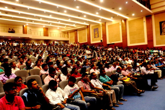 Students and Teachers during APJ Abdul Kalam Auditorium inauguration at University of Kalyani