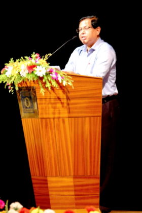 Dr. Shankar Ghosh Vice Chancellor during APJ Abdul Kalam Auditorium inauguration at University of Kalyani