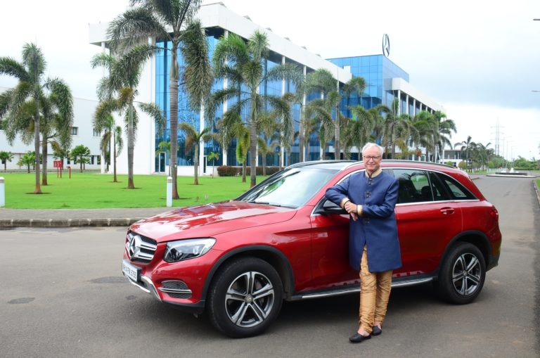 Mr. Roland Folger MD & CEO Mercedes-Benz India with Mercedes_Benz GLC 'C...