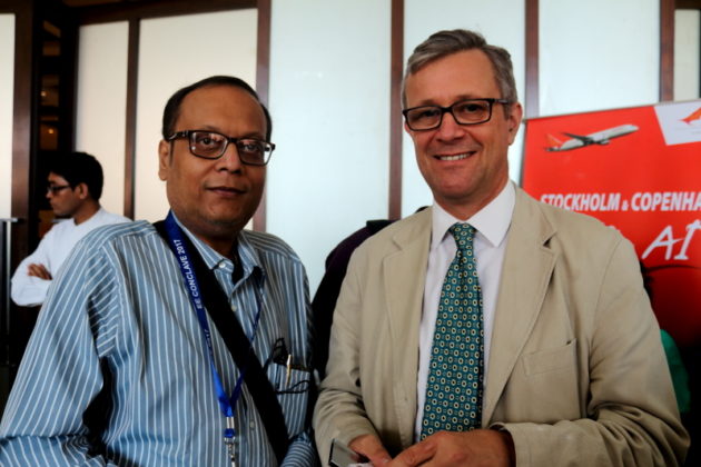 Suman Munsh Chief Editor IBG NEWSi with British Deputy High Commissioner at Kolkata in India Mr.Bucknell