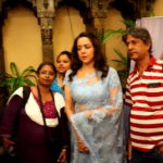 Hema Malini with Benoy Sen Editor Sangbad Jabotiya – Kolkata Press Meet Pic 15
