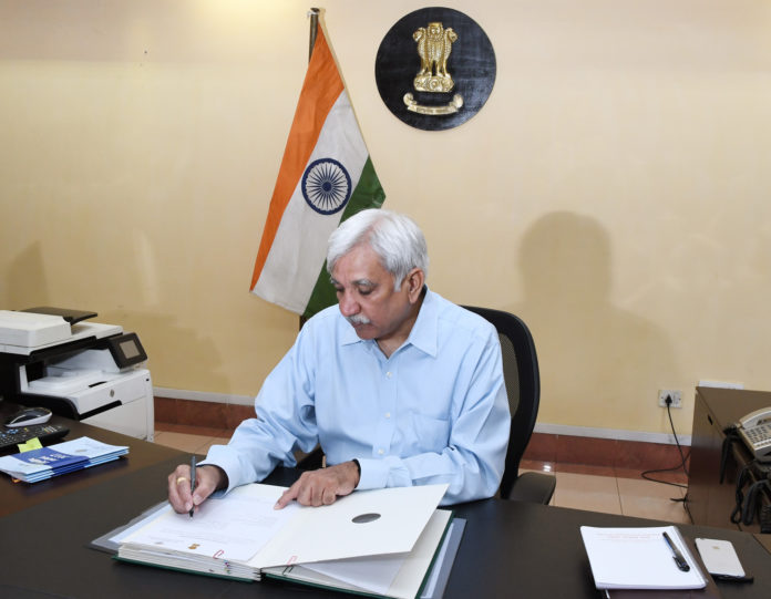 Shri Sunil Arora taking charge as the Election Commissioner of India, in New Delhi on September 01, 2017.