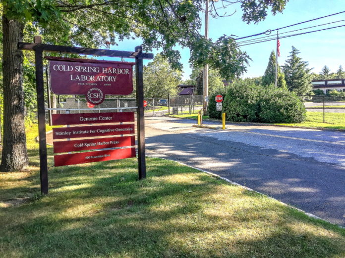 Cold Spring Harbor Laboratory sign