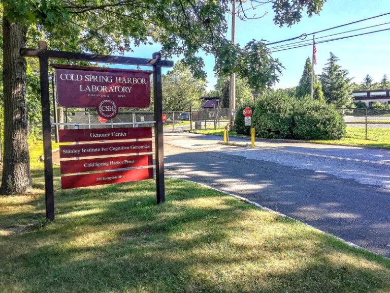 Cold Spring Harbor Laboratory sign