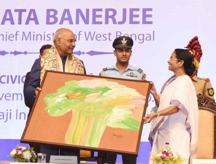 President of India Felicitated by CM Mamata Banerjee