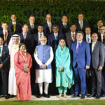 The Prime Minister, Shri Narendra Modi with the Global CEOs of the Food Processing Sector as part of the ongoing World Food India event, in New Delhi on November 03, 2017. 	The Union Minister for Food Processing Industries, Smt. Harsimrat Kaur Badal and the Minister of State for Food Processing Industries, Sadhvi Niranjan Jyoti are also seen.