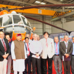 The Tourism Minister of Uttarakhand, Shri Satpal Maharaj and the Secretary, Ministry of Civil Aviation, Shri R.N. Choubey at the inauguration of the 1st Heli Expo India & International Civil Helicopter Conclave - 2017, in New Delhi on November 04, 2017.
