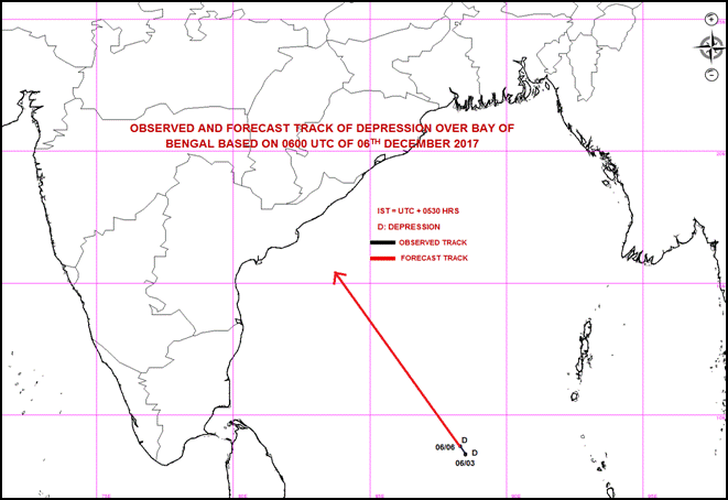 Depression over Bay of Bengal