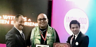 Kolkata's Fface Director Neil Roy and Fashion Director Indroneel Mukherjee wins Indywood Excellence Awards at Ramoji Film City Hyderabad