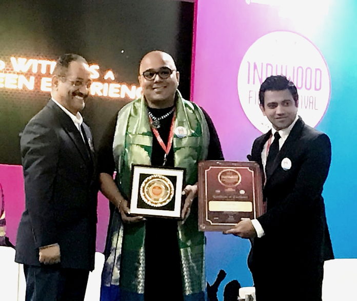 Kolkata's Fface Director Neil Roy and Fashion Director Indroneel Mukherjee wins Indywood Excellence Awards at Ramoji Film City Hyderabad