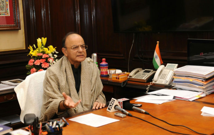 The Union Minister for Finance and Corporate Affairs, Shri Arun Jaitley making a statement about the provision of financial resolution and deposit Insurance bill 2017, regarding protecting the interest of depositors and removing any misgivings in this regards, in New Delhi on December 11, 2017.