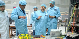 The Minister of State for Development of North Eastern Region (I/C), Prime Ministers Office, Personnel, Public Grievances & Pensions, Atomic Energy and Space, Dr. Jitendra Singh visiting the different sections of the Remote Sensing Unit at Space Application Centre, Ahmedabad on December 26, 2017. The Director, Space Application Centre, Dr. Tapan Misra and other senior scientists are also seen.